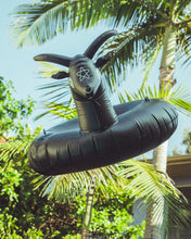 Load image into Gallery viewer, Black Phillip Goat Pool Float - "Swim Deliciously"
