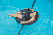 Load image into Gallery viewer, Black Phillip Goat Pool Float - "Swim Deliciously"