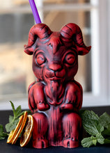 Load image into Gallery viewer, "Drink Deliciously" Kid Phillip Tiki Mug - LE HELLFIRE RED
