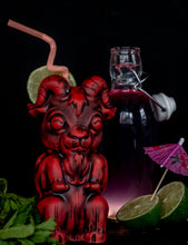 Load image into Gallery viewer, "Drink Deliciously" Kid Phillip Tiki Mug - LE HELLFIRE RED