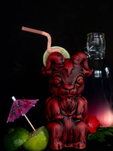 Load image into Gallery viewer, "Drink Deliciously" Kid Phillip Tiki Mug - LE HELLFIRE RED