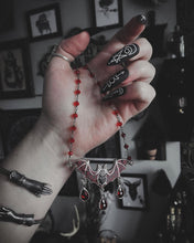 Load image into Gallery viewer, Vampire Bat - Victorian Damask Necklace
