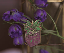 Load image into Gallery viewer, Green Magic Spell Book - Enamel Pin