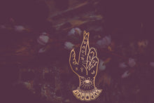 Load image into Gallery viewer, Palm Reader - Enamel Pin (black & gold variant)