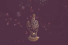 Load image into Gallery viewer, Palm Reader - Enamel Pin (black & gold variant)