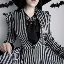 Load image into Gallery viewer, Black Widow - Gothic Victorian Collar Pin