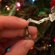 Load image into Gallery viewer, Holly Witch&#39;s Broom - Enamel Pin (silver or gold)
