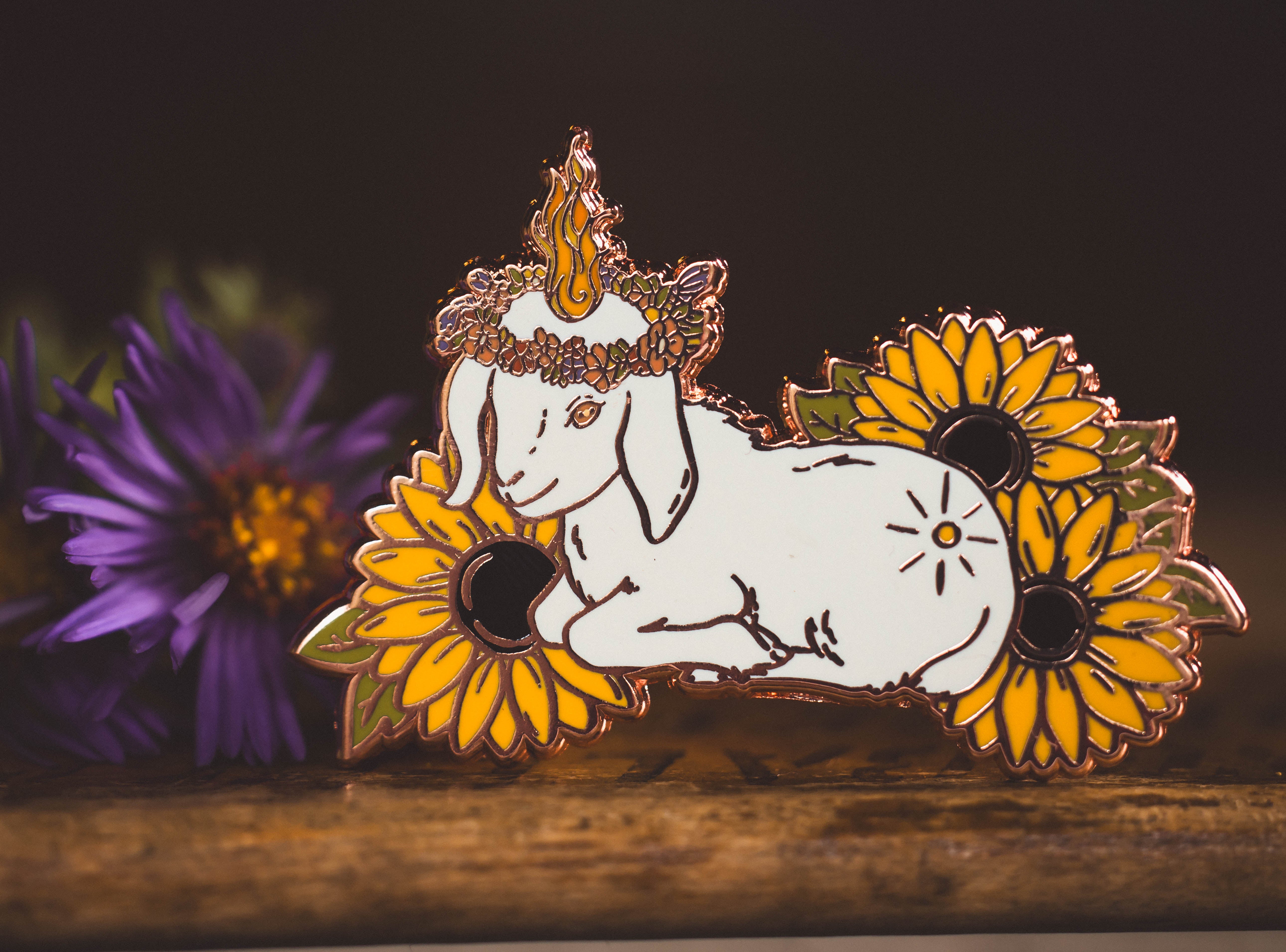 Litha's Blessing - Enamel Pin – The Pickety Witch