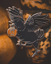 Load image into Gallery viewer, Trick-or-Treat Parade - Corvus the Crow - Halloween Enamel Pin
