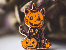 Load image into Gallery viewer, Binx in the Pumpkin Patch - Enamel Pin
