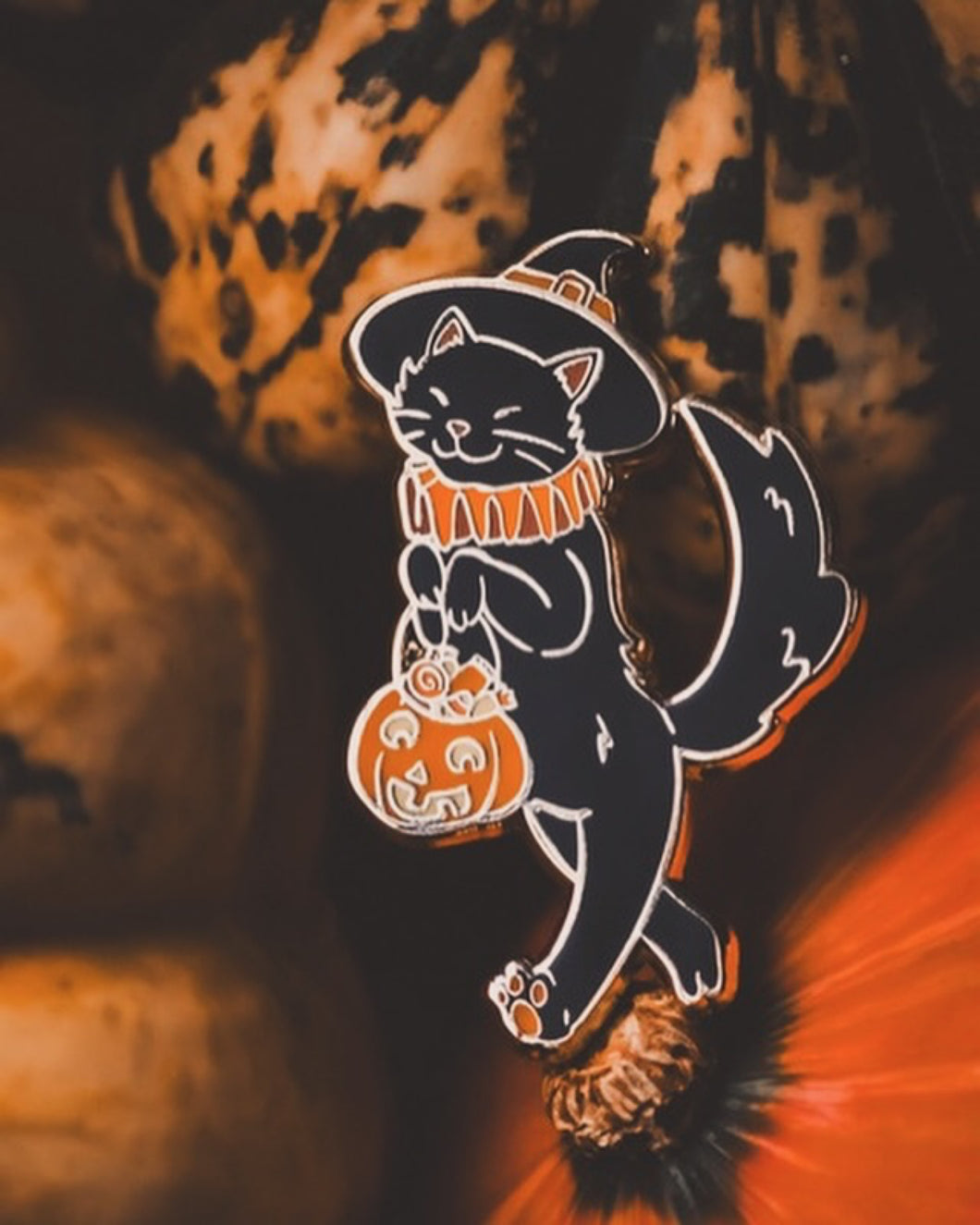 Trick-or-Treat Parade - Jiji the Cat - Halloween Enamel Pin