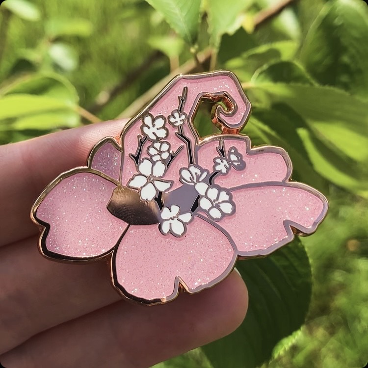 Sakura Witch's Hat - Enamel Pin