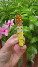 Load and play video in Gallery viewer, Monsters Tiki Totems - Summerween Enamel Pins
