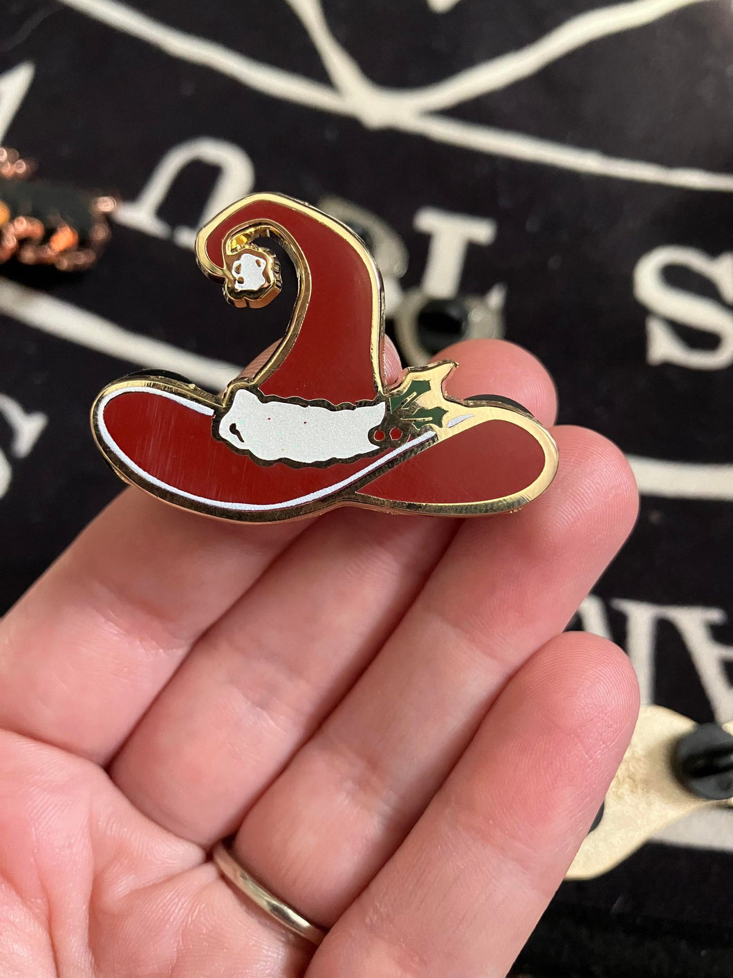 Santa Witch Hat - Winter Collection - Enamel Pin
