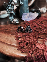 Load image into Gallery viewer, Baby Baphomet Earring Studs (black, lavender. or pink)
