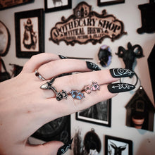 Load image into Gallery viewer, Baby Baphomet Earring Studs (black, lavender. or pink)
