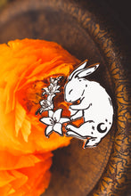 Load image into Gallery viewer, Starlight Rabbit - Enamel Pin (day or night)
