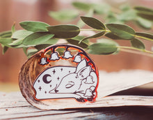 Load image into Gallery viewer, Starlight Fawn - Enamel Pin (day or night)
