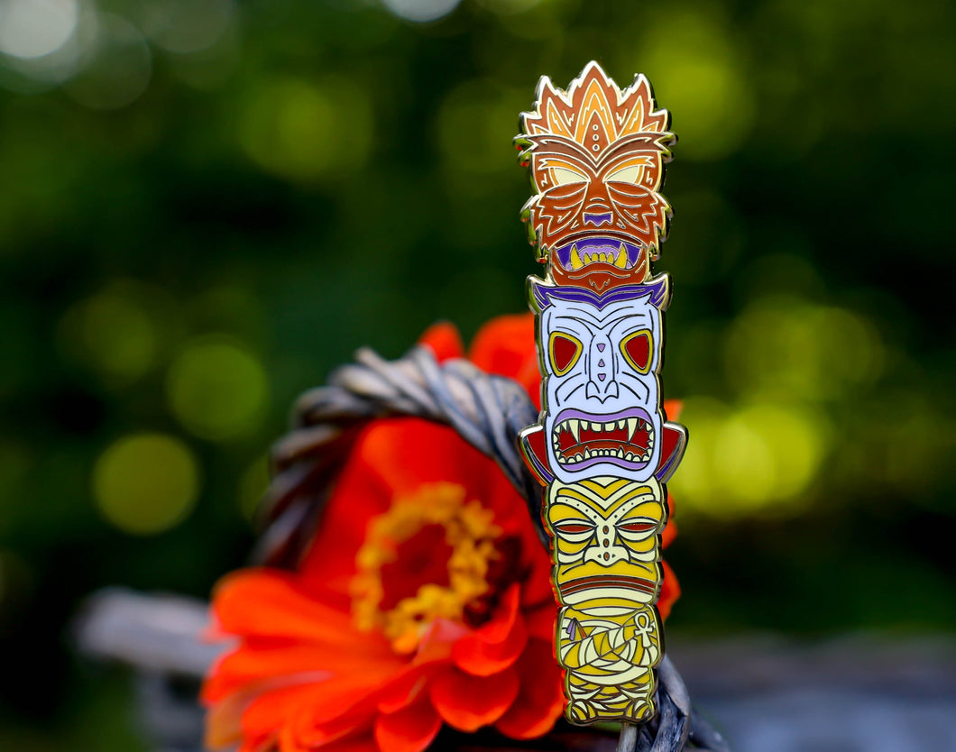 Monsters Tiki Totems - Summerween Enamel Pins