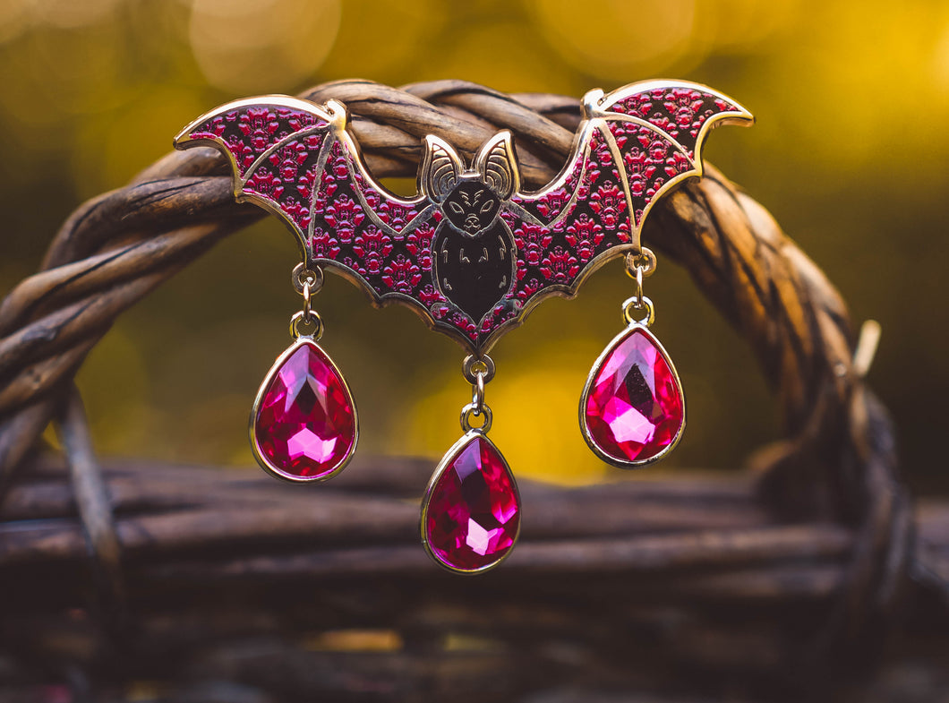 LE Summer Watermelon* Vampire Bat - Enamel Pin