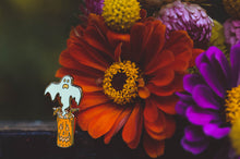 Load image into Gallery viewer, Ghostly Grog Tiki Drink - Summerween Enamel Pin
