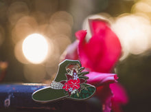 Load image into Gallery viewer, Tropical Tiki Witch Hat - Summerween Enamel Pin
