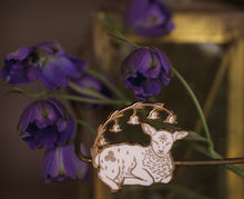 Load image into Gallery viewer, Brigid&#39;s Lamb - Enamel Pin
