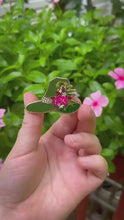 Load and play video in Gallery viewer, Tropical Tiki Witch Hat - Summerween Enamel Pin
