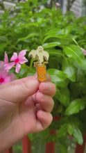 Load and play video in Gallery viewer, Ghostly Grog Tiki Drink - Summerween Enamel Pin
