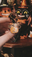 Load and play video in Gallery viewer, Witch&#39;s Jack-o-Lantern - Enamel Pin
