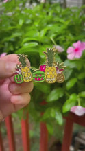 Load and play video in Gallery viewer, Jack-o&#39;-Melons - Summerween Enamel Pin
