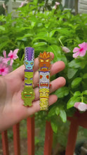 Load and play video in Gallery viewer, Monsters Tiki Totems - Summerween Enamel Pins
