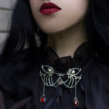 Load image into Gallery viewer, Black Widow - Gothic Victorian Collar Pin
