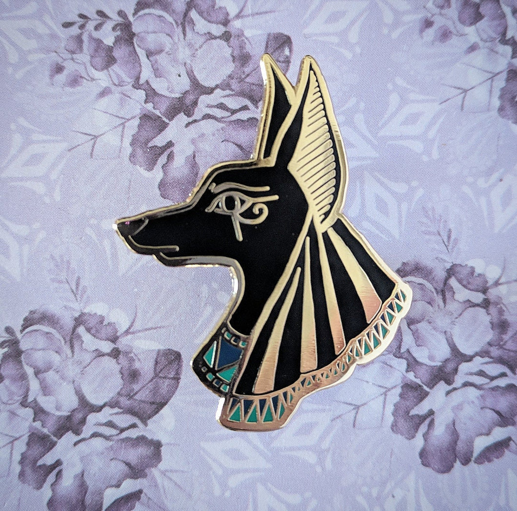 Anubis, Ancient Egyptian God of the Dead - Enamel Pin
