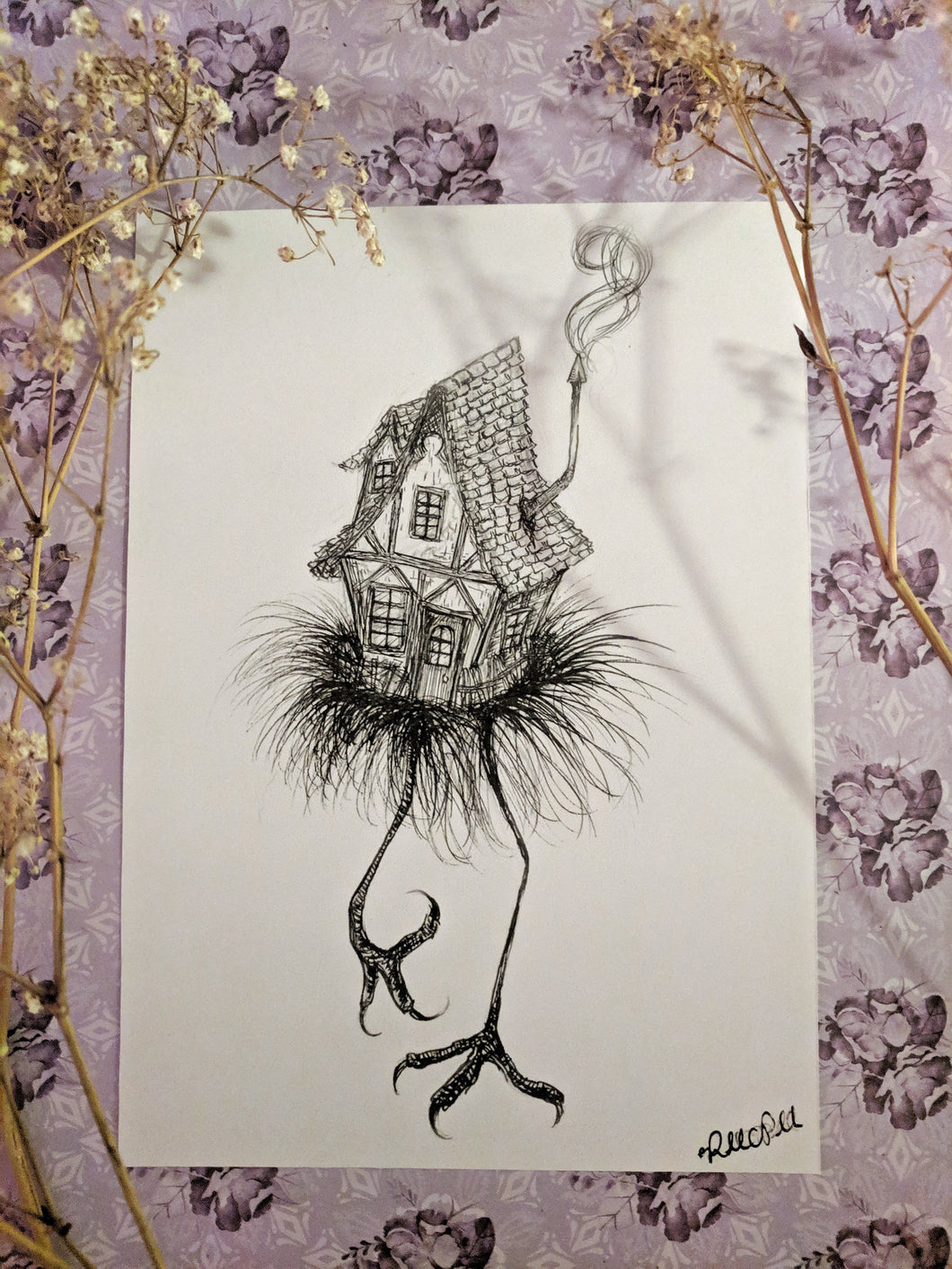 Baba Yaga's Hut - 5x7 Print