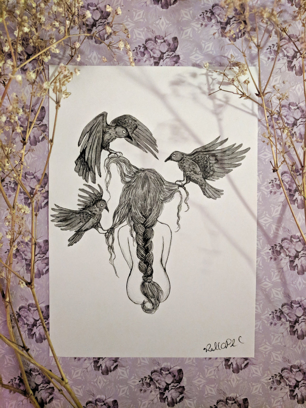 A Braid of Crows - 5x7 Print