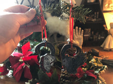 Load image into Gallery viewer, Yule Ornaments - Yule Goat &amp; Krampus - singles or set

