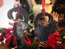 Load image into Gallery viewer, Yule Ornaments - Yule Goat &amp; Krampus - singles or set
