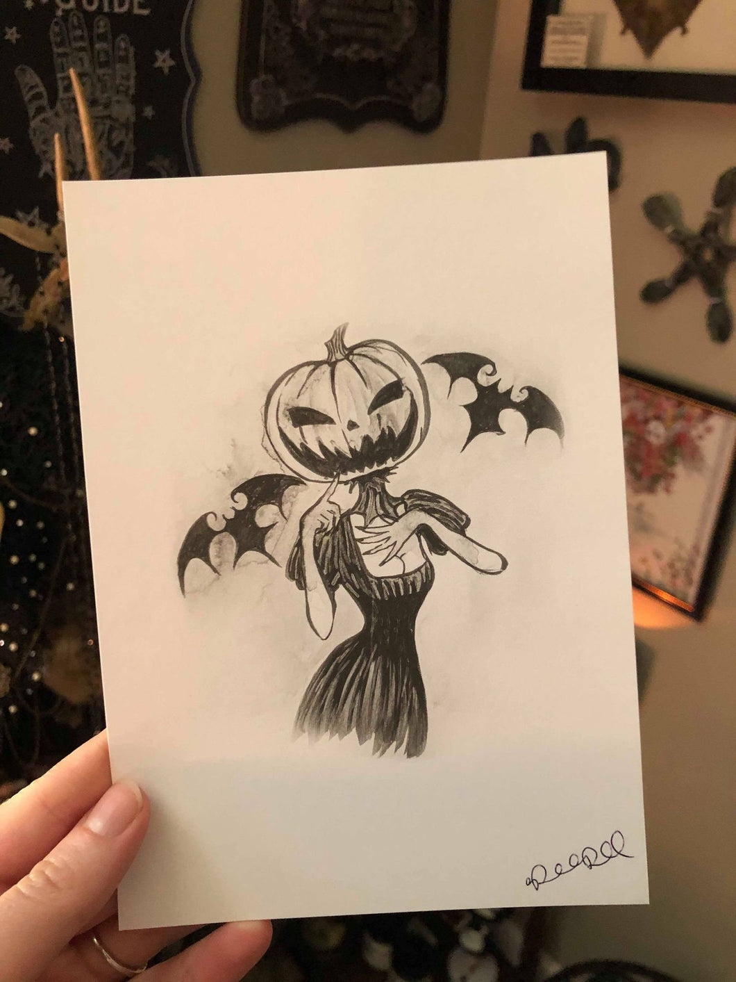 Pumpkin Socialite - 5x7 Print