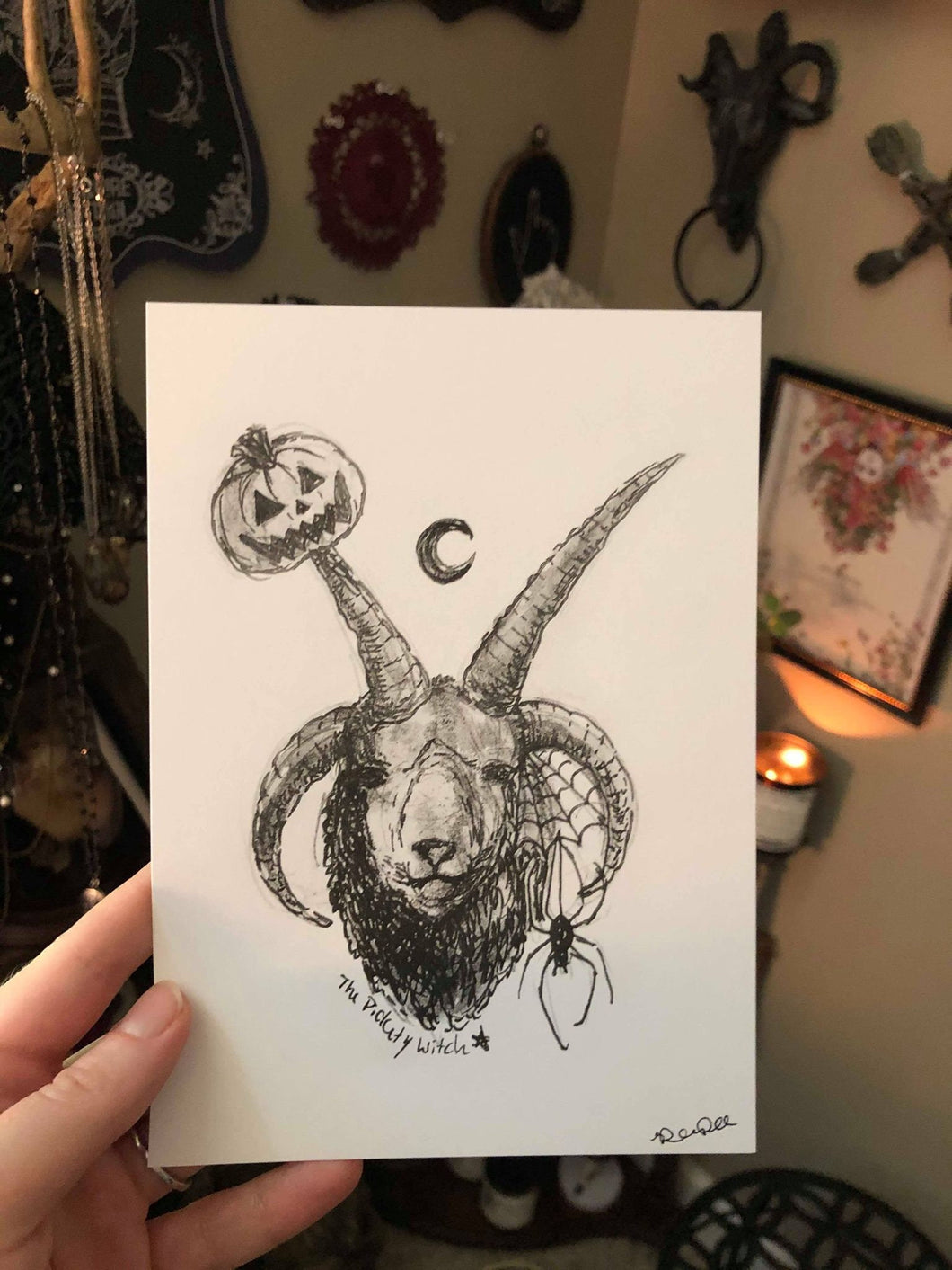 The Halloween Sheep - 5x7 Art Print