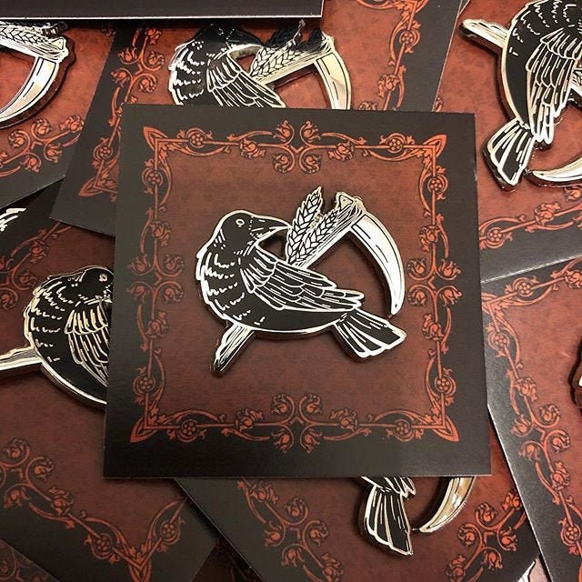 Crow of the Harvest - Enamel Pin