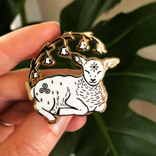 Load image into Gallery viewer, Brigid&#39;s Lamb - Enamel Pin
