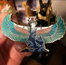 Load image into Gallery viewer, Winged Isis - Egyptian Goddess - Ancient Egypt Collection Enamel Pin
