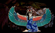 Load image into Gallery viewer, Winged Isis - Egyptian Goddess - Ancient Egypt Collection Enamel Pin
