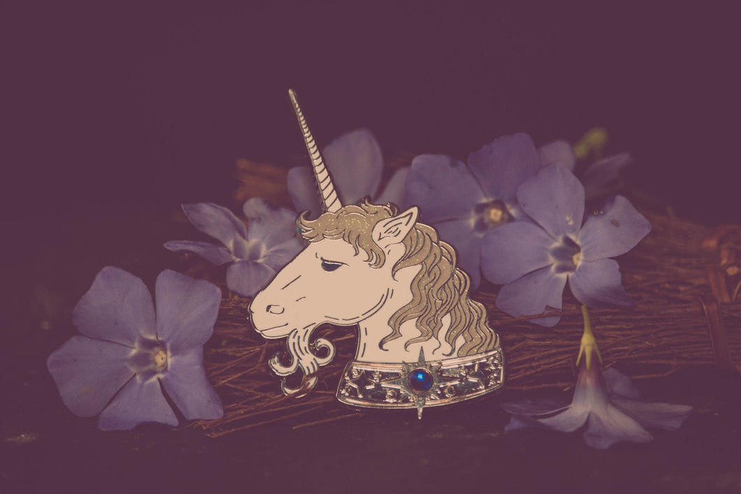 Medieval Unicorn - Enamel Pin