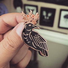 Load image into Gallery viewer, Mabon Raven - Enamel Pin
