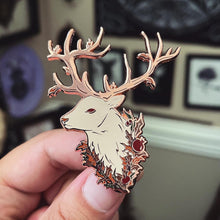 Load image into Gallery viewer, PRE-ORDER* Mabon Stag - Enamel Pin

