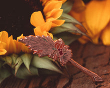 Load image into Gallery viewer, PRE-ORDER* Mabon Witch&#39;s Broom - Enamel Pin
