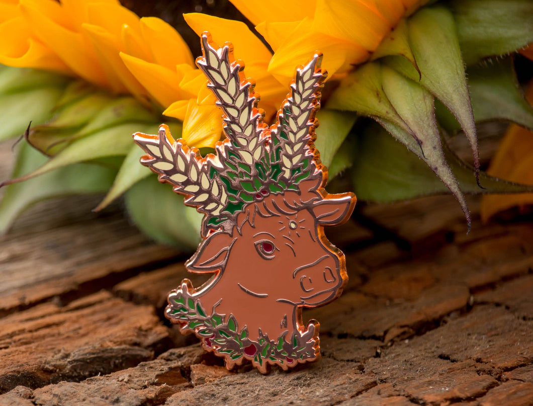 Lughnasadh Cow - Enamel Pin