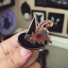 Load image into Gallery viewer, Mabon Witch&#39;s Hat - Enamel Pin

